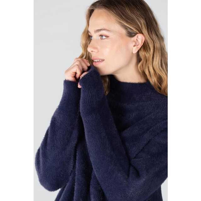 Jansen Amsterdam Calla p155 trui turtle neck dark blue P155 large
