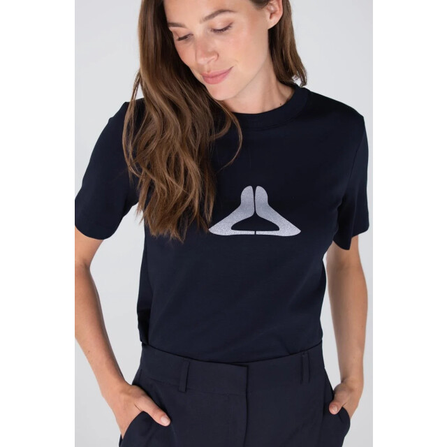 Jansen Amsterdam Lola shirt co 140 pump print dark blue CO 140 large