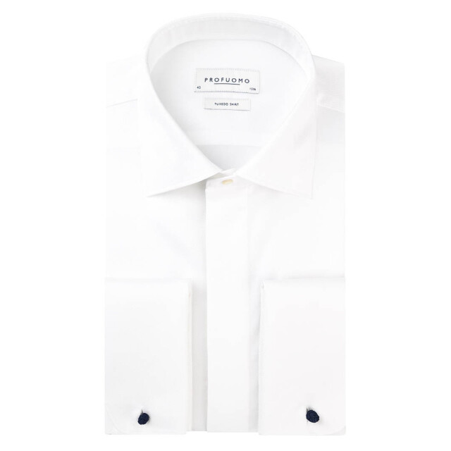 Profuomo Sky blue slim fit smoking overhemd 017973-01-44 large