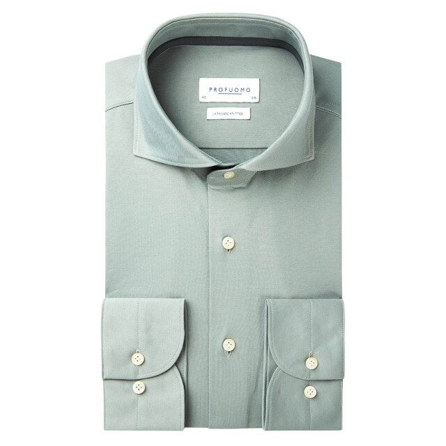 Profuomo Japanese knitted overhemd met lange mouwen 094795-001-42 large