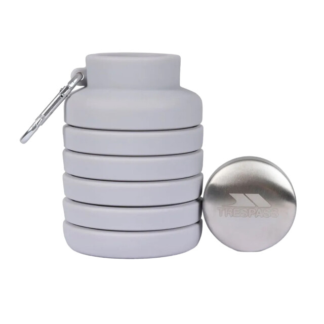 Trespass Vavo opvouwbare waterfles met karabijnhaak UTRD3940_platinum large