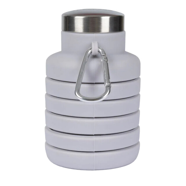 Trespass Vavo opvouwbare waterfles met karabijnhaak UTRD3940_platinum large