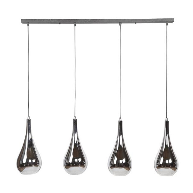 Bright Home Hanglamp andor 4 lichtpunten chromed glas 3288628 large