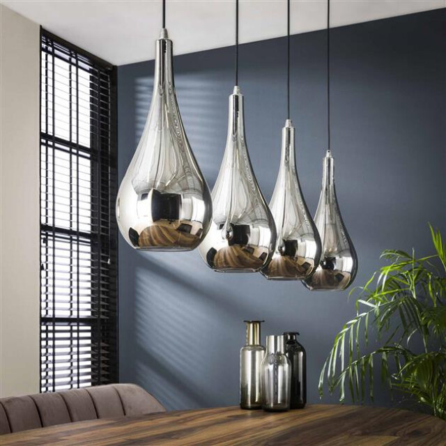 Bright Home Hanglamp andor 4 lichtpunten chromed glas 3288628 large