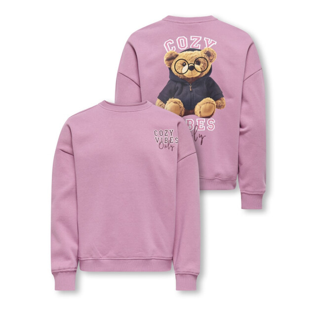 Only Kogbila ls ovz bear o-neck swt noos mauve 2209.57.0001 large