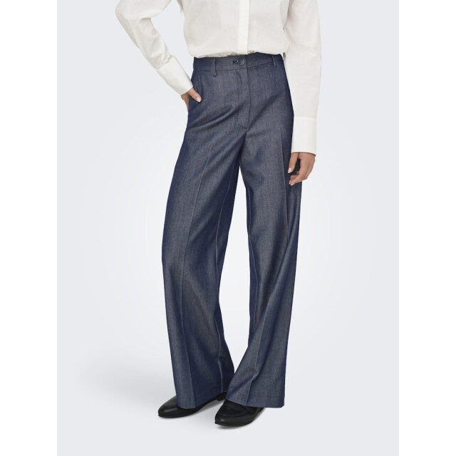 Jacqueline de Yong Jdyanthony bloom hw pant tlr blue denim 4109.35.0025 large