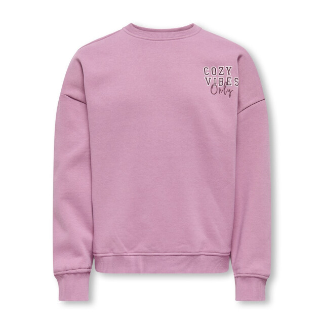 Only Kogbila ls ovz bear o-neck swt noos mauve 2209.57.0001 large