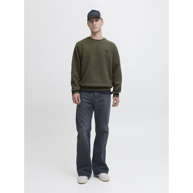 Jack & Jones Jcogeo sweat crew neck smu army 5209.26.0004 large
