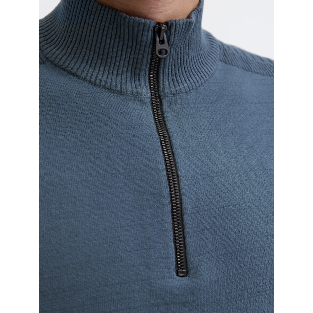 Jack & Jones Jcomace knit half zip smu petrol 5219.36.0014 large