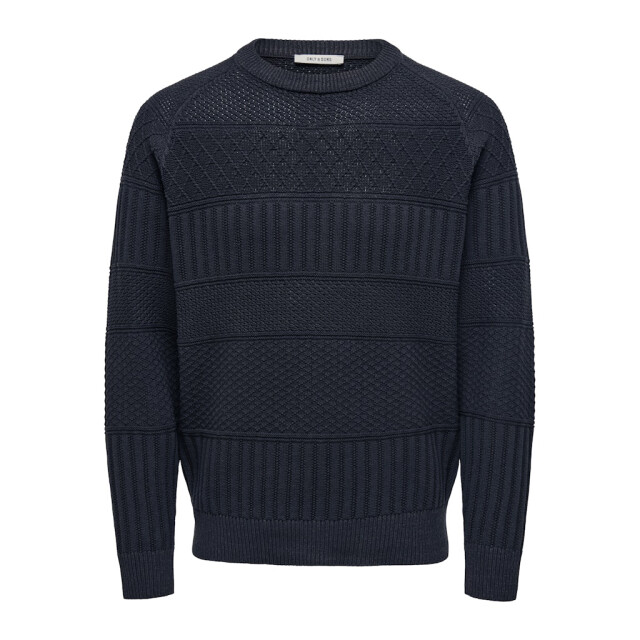 Only & Sons Onsalkan reg crew knit navy 5219.37.0037 large