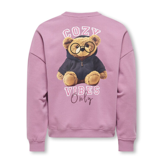 Only Kogbila ls ovz bear o-neck swt noos mauve 2209.57.0001 large