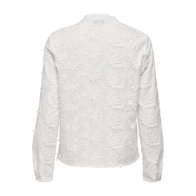 Only Onlcarmen fr ls 3d emb shirt wvn cs off-white 4309.02.0032 large