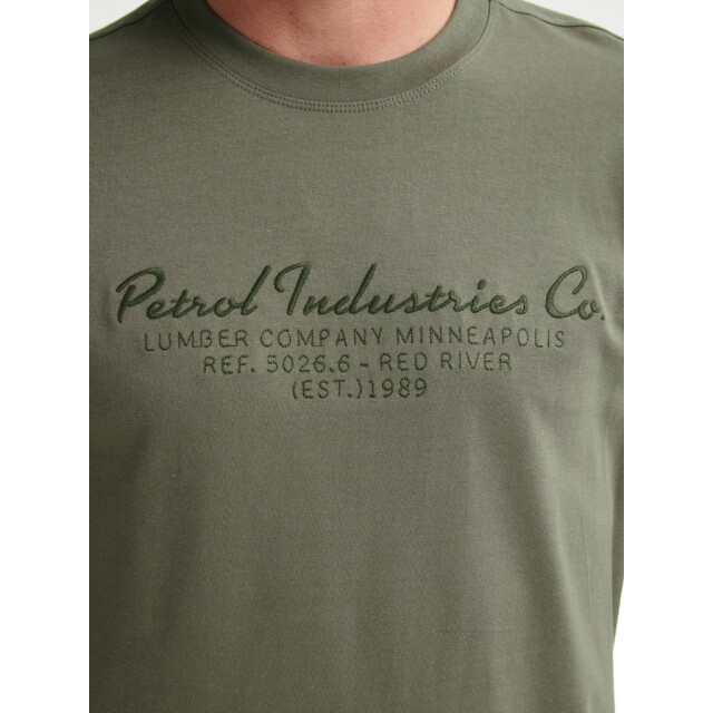 Petrol Industries Men t-shirt ls classic print army 5329.26.0001 large