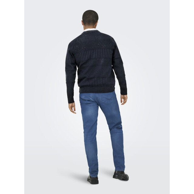 Only & Sons Onsalkan reg crew knit navy 5219.37.0037 large