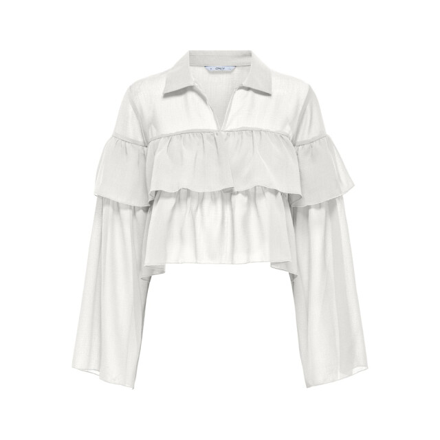 Only Onlsuzzi ls frill tie top ox wvn off-white 4389.02.0022 large