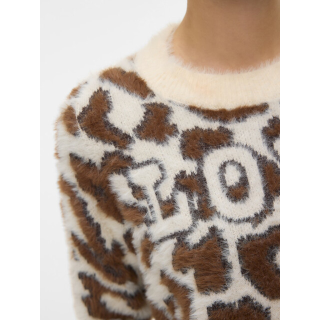 Vero Moda Vmjungle ls o-neck pullover boo ecru dessin 4219.08.0076 large