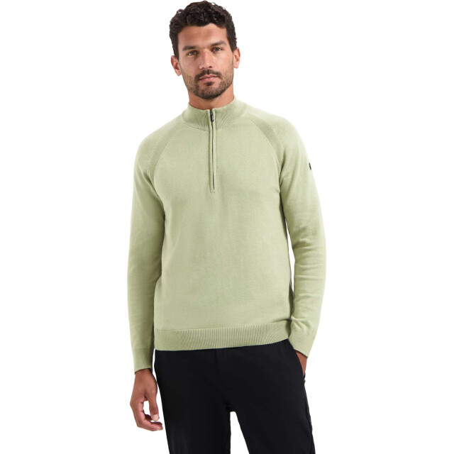No Excess Pullover half zip high collar solid light moss 29230967SN-197 large