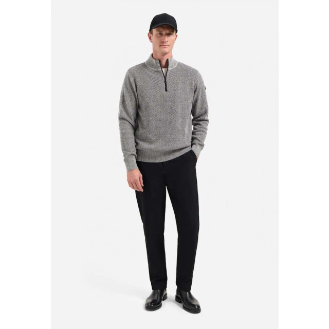 No Excess Pullover half zipper 2 coloured mel grey melange 29230904SN-102 large