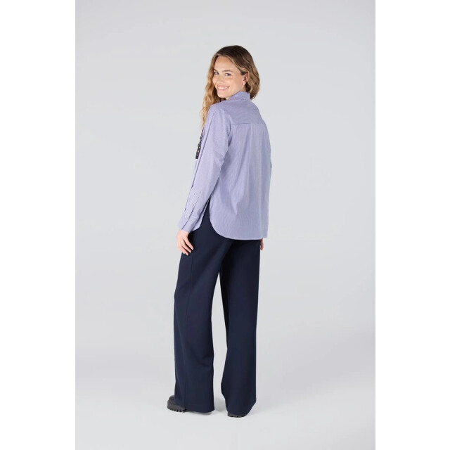 Jansen Amsterdam Goldie blouse cs3 726 sequins pocket dark blue CS3 726 large