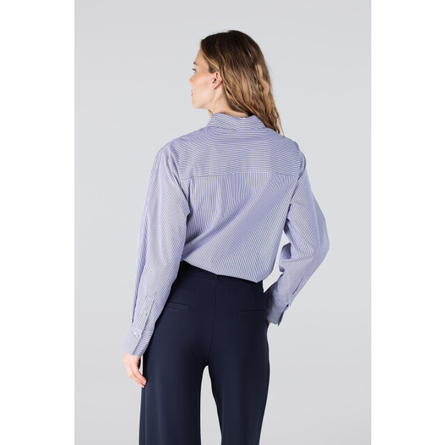 Jansen Amsterdam Goldie blouse cs3 726 sequins pocket dark blue CS3 726 large