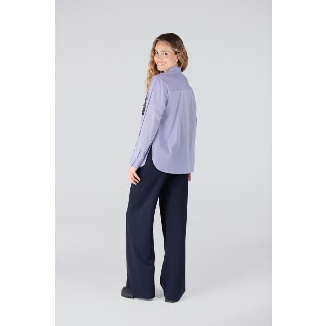 Jansen Amsterdam Goldie blouse cs3 726 sequins pocket dark blue CS3 726 large