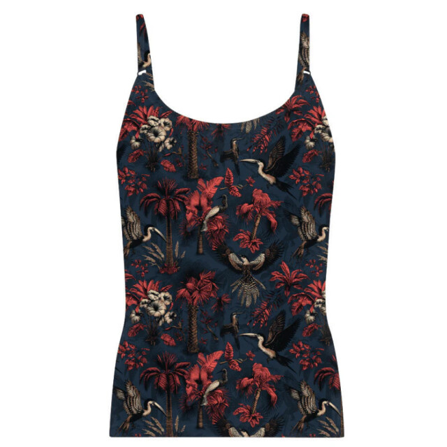 Muchachomalo Girls 1-pack singlet printed PALMBIRDS1214-01J large