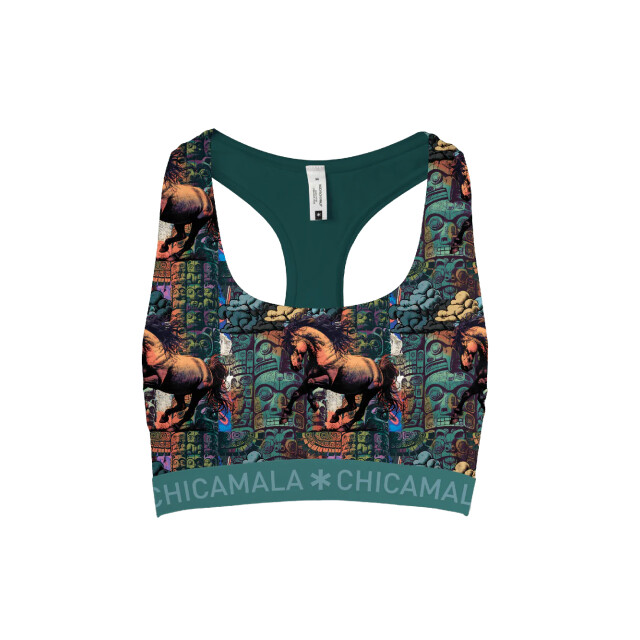 Muchachomalo Girls 1-pack racer back print TOTEMHORSE1220-01J large