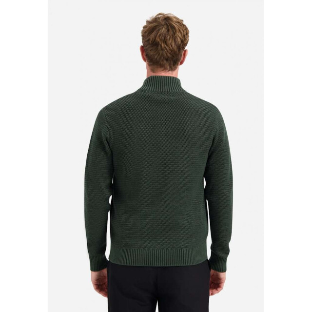 No Excess Cardigan 2 coloured melange dark green 29230944-052 large