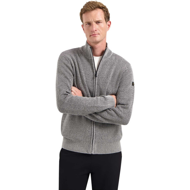 No Excess Cardigan 2 coloured melange grey melange 29230944-102 large