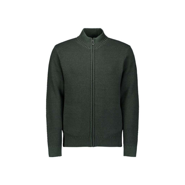 No Excess Cardigan 2 coloured melange dark green 29230944-052 large