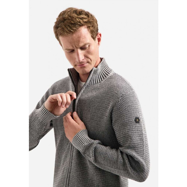 No Excess Cardigan 2 coloured melange grey melange 29230944-102 large