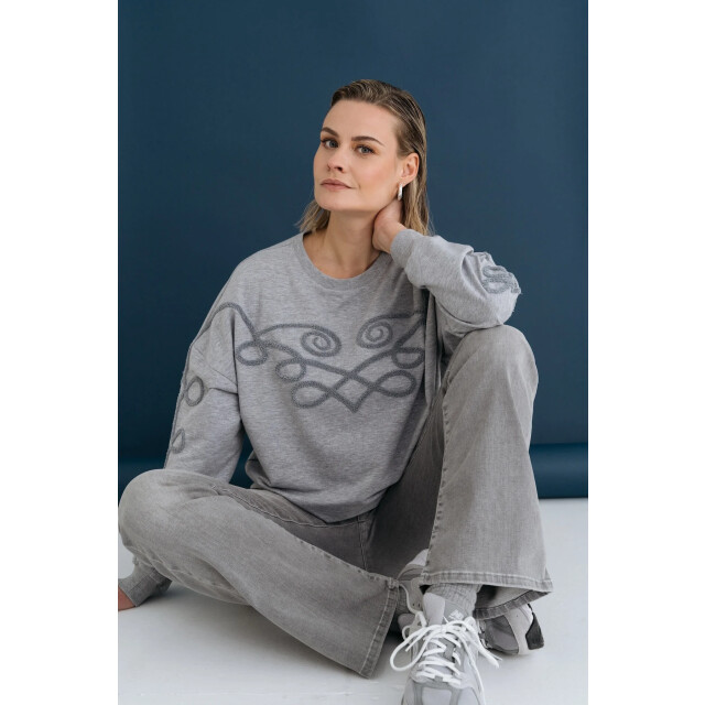 MAICAZZ Fa25.80.604 pleun sweater grey FA25.80.604 large