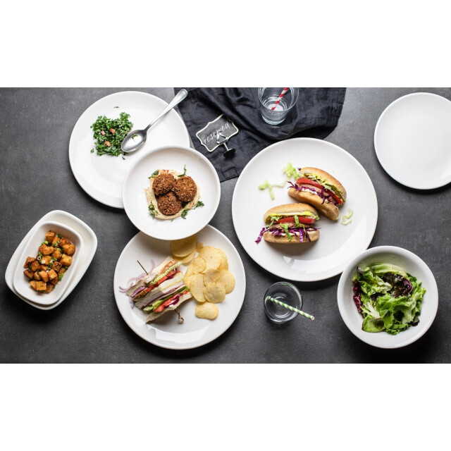 Bonna Serveerschaal gourmet porselein 14x10 cm set van 2 3308557 large