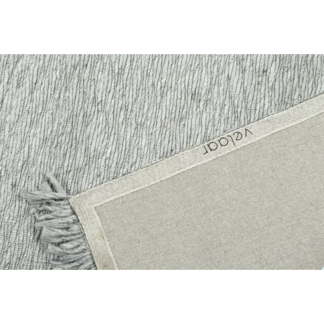 Velaar Outlet vloerkleed smyrna 100% wol effen grijs platgeweven modern- 3309741 large