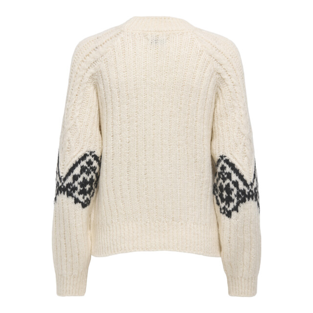 Jacqueline de Yong naomi l/s raglan jacq cable pull 15355486 ecru 06712.198.0225 large