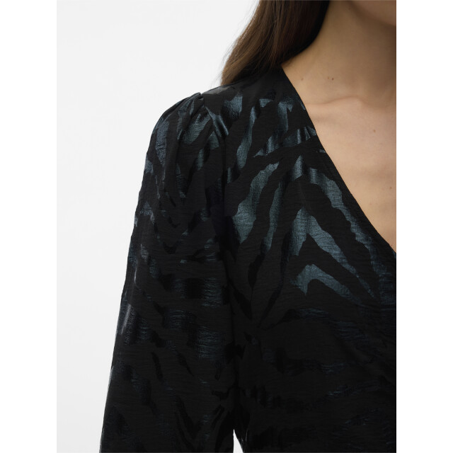 Vero Moda vmcarla foil l/s short wrap dress w 10335942 - 06311.991.0072 large