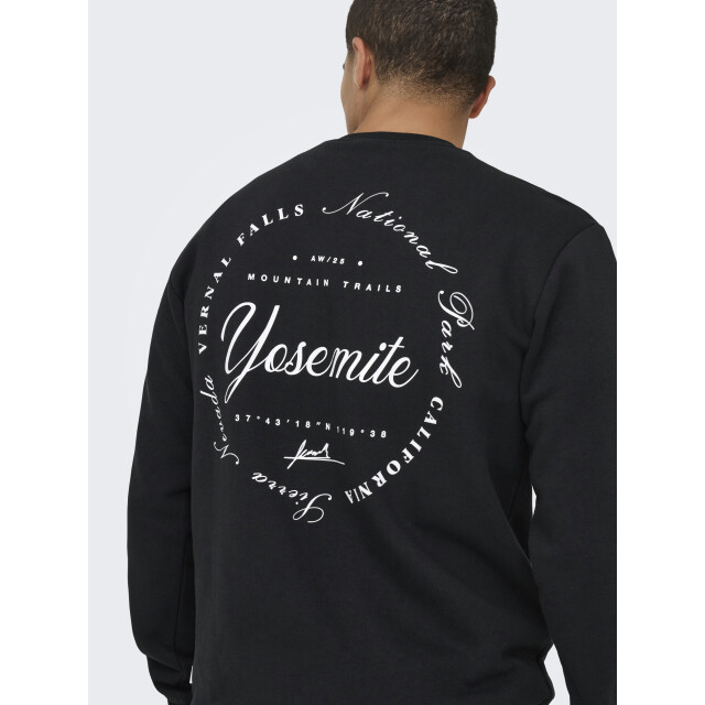 Only & Sons onsceres ski ls reg crew swe cs 22037350 jet 05735.991.0014 large