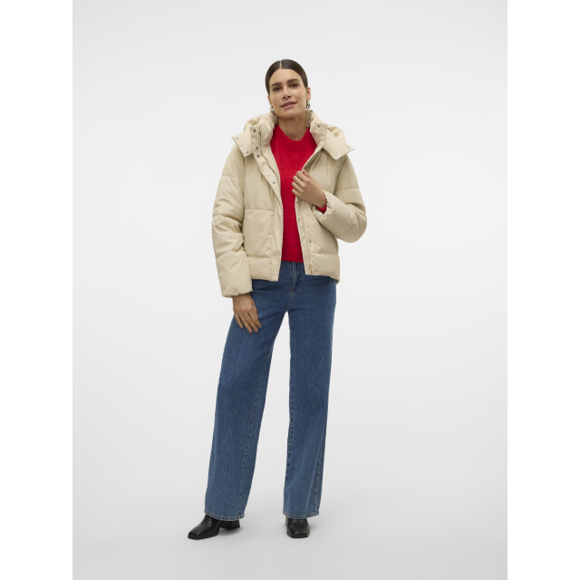 Vero Moda vmgretakylie short coated jacket no 10311315 oatmeal 06111.941.0005 large