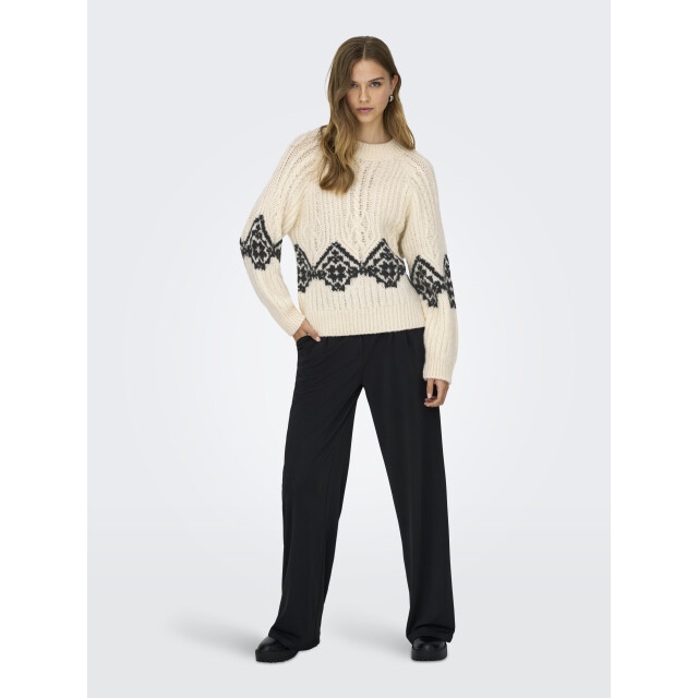 Jacqueline de Yong naomi l/s raglan jacq cable pull 15355486 ecru 06712.198.0225 large