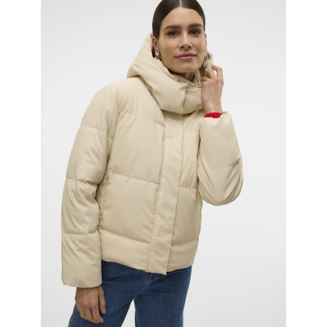 Vero Moda vmgretakylie short coated jacket no 10311315 oatmeal 06111.941.0005 large
