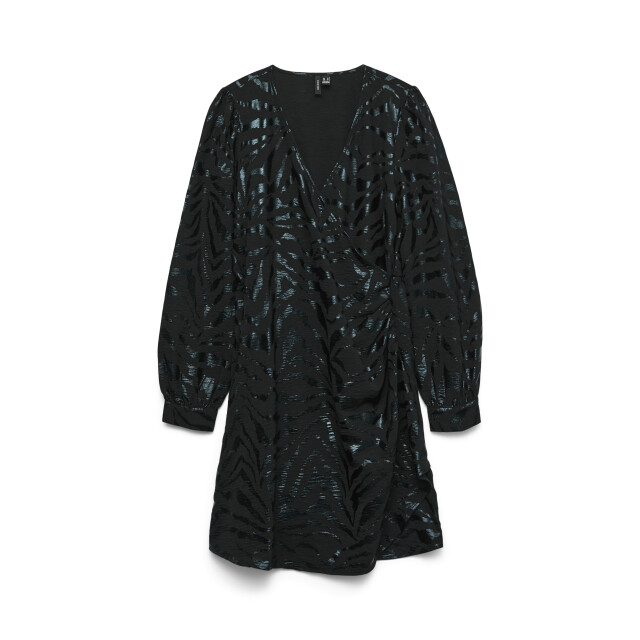Vero Moda vmcarla foil l/s short wrap dress w 10335942 - 06311.991.0072 large