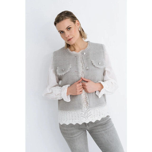 MAICAZZ Plower vest fa25.65.509 grey melange FA25.65.509 large