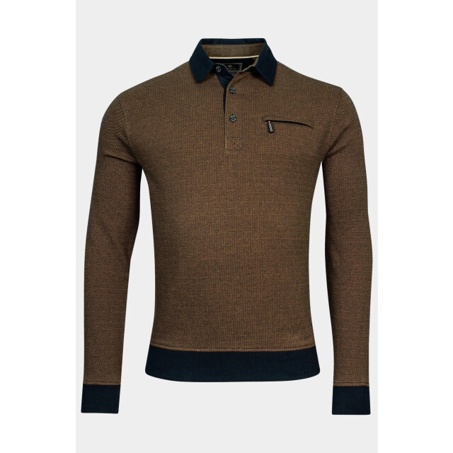 Baileys Polo lange mouw sweatshirt polo collar button 323094/25 189375 large