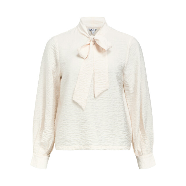 Object objjacira l/s re bow shirt noos 23048076 white sand 06615.100.0266 large