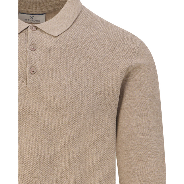 The Blueprint Structured polo long sleeve 102185-003-L large