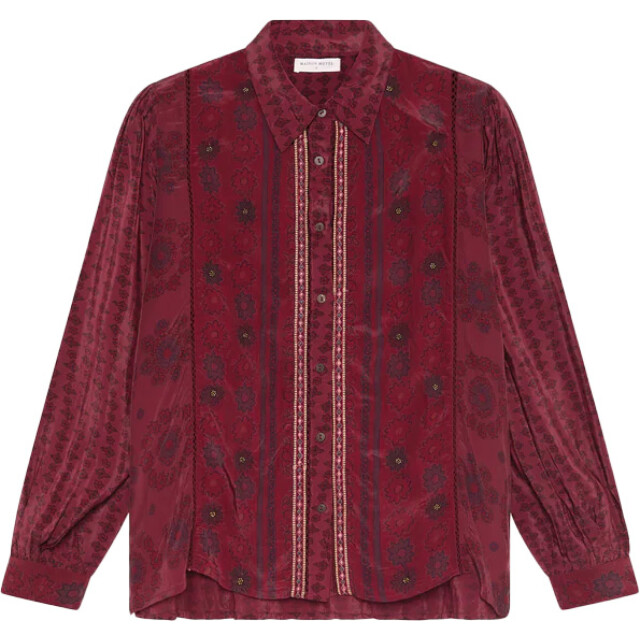 Maison Hotel Emilie blouse bordeaux Emilie blouse large
