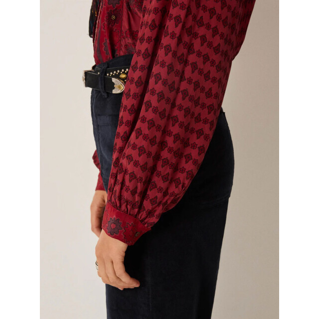 Maison Hotel Emilie blouse bordeaux Emilie blouse large