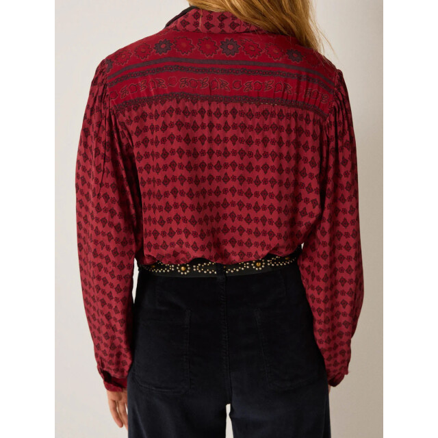 Maison Hotel Emilie blouse bordeaux Emilie blouse large