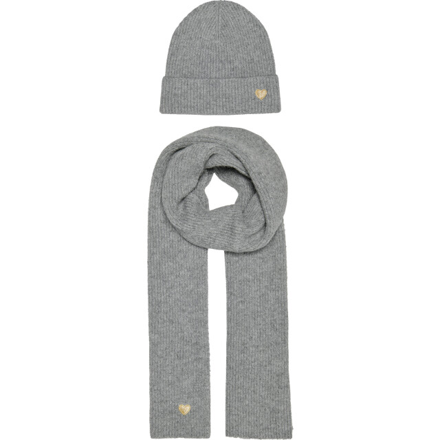 Only Onlavery life scarf and beanie set cc light grey m 15323641-179073 large