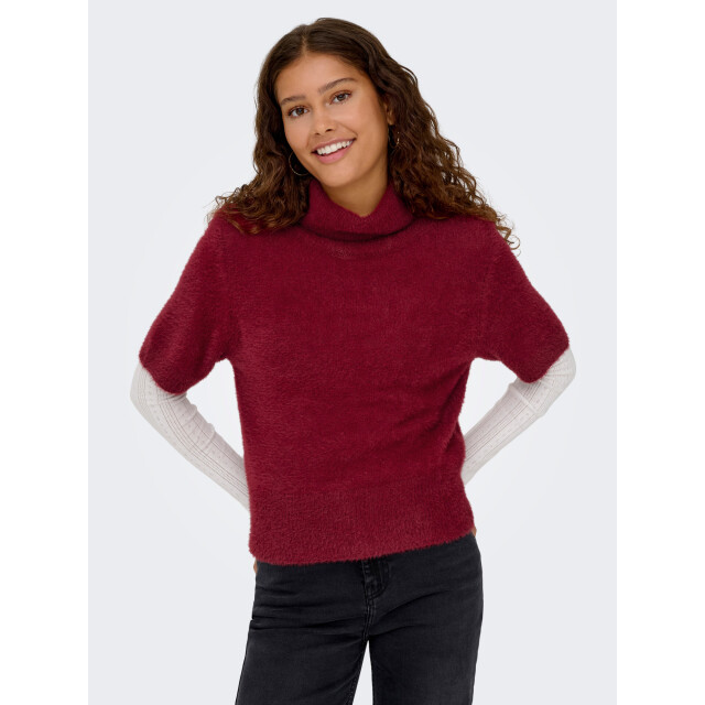 Only Onlpiumo ss highneck knt cabernet 15364467-182651 large